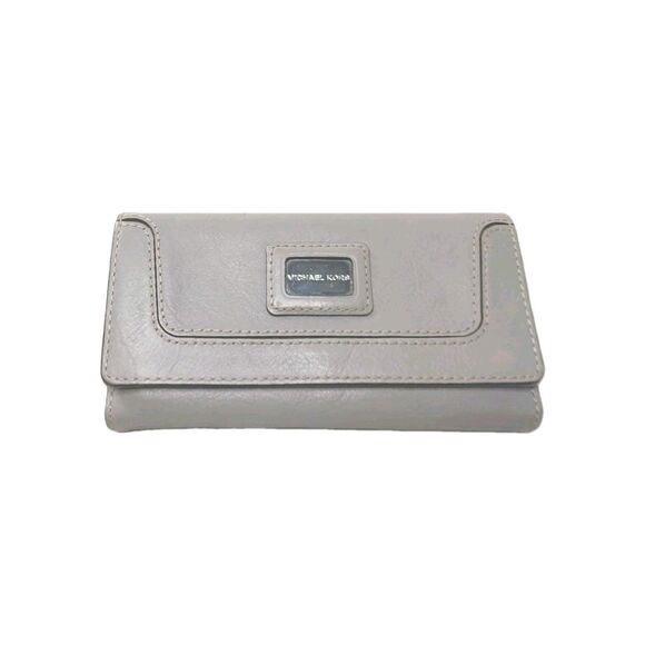 Michael Kors Brook Ville Gray Carryall Wallet Purse $158 - Picture 1 of 7